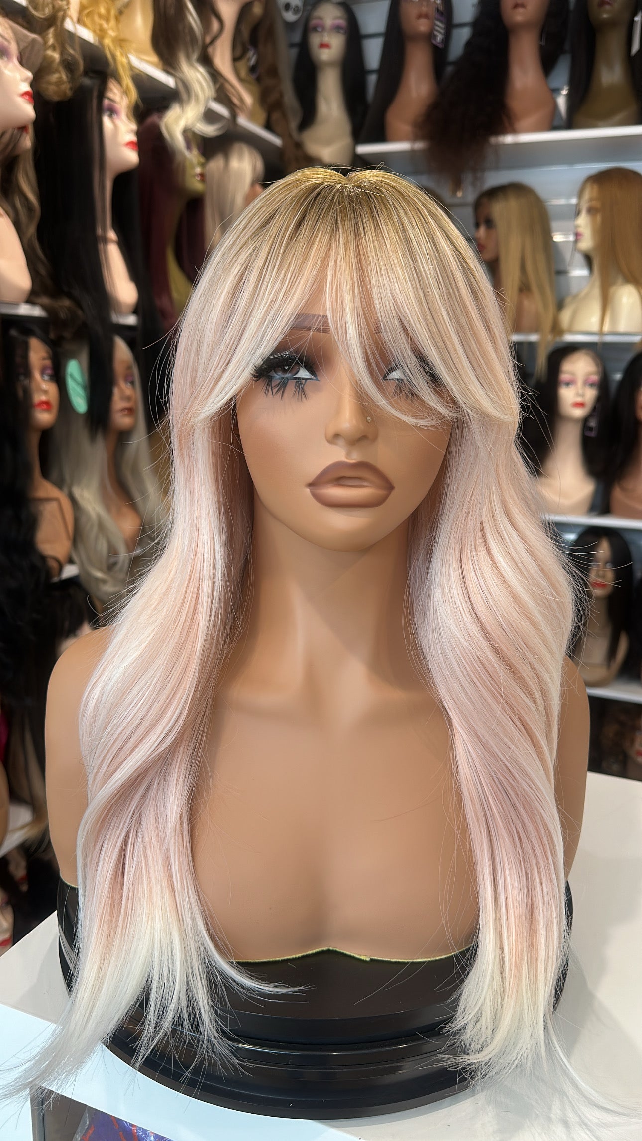 Medium Length Synthetic Wigs